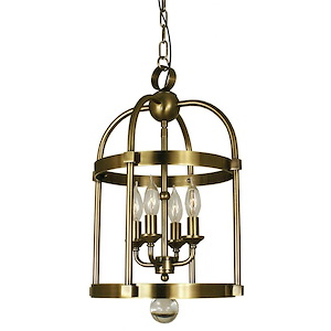 Compass - 4 Light Mini Chandelier-19 Inches Tall and 12 Inches Wide