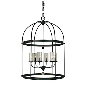 Compass - 6 Light Foyer Chandelier-42 Inches Tall and 30 Inches Wide