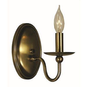 Quatrefoil - 1 Light Wall Sconce-8 Inches Tall and 7 Inches Wide
