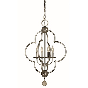 Quatrefoil - 4 Light Dining Chandelier-27 Inches Tall and 19 Inches Wide - 1100488