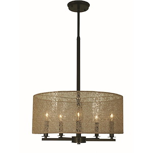 Chloe - 5 Light Dining Chandelier-10 Inches Tall and 18 Inches Wide