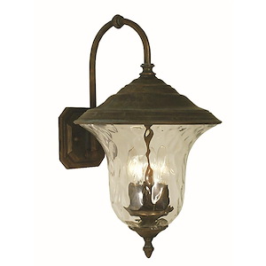 Hartford - 3 Light Outdoor Wall Mount-17.5 Inches Tall and 10.5 Inches Wide