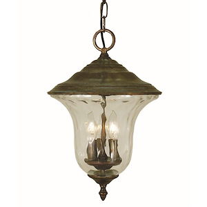 Hartford - 3 Light Outdoor Flush Mount-16 Inches Tall and 10.5 Inches Wide