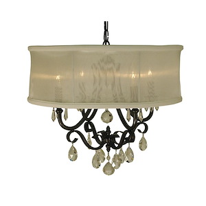 Liebestraum - 4 Light Dining Chandelier-17 Inches Tall and 19 Inches Wide - 1100281