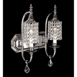 Princessa - 2 Light Wall Sconce-17 Inches Tall and 12.5 Inches Wide - 1214423