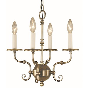 Jamestown - 4 Light Mini Chandelier-16 Inches Tall and 17 Inches Wide