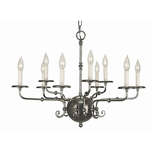 Jamestown - 9 Light Dining Chandelier-20 Inches Tall and 30 Inches Wide