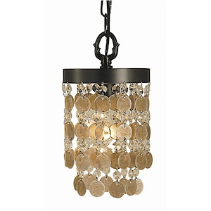 Naomi - 1 Light Pendant-12 Inches Tall and 6 Inches Wide