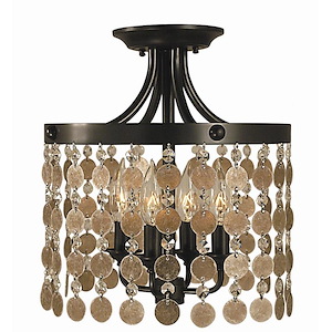 Naomi - 4 Light Flush/Semi-Flush Mount-14 Inches Tall and 12 Inches Wide