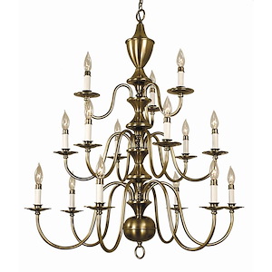 Jamestown - 15 Light Foyer Chandelier-41 Inches Tall and 36 Inches Wide