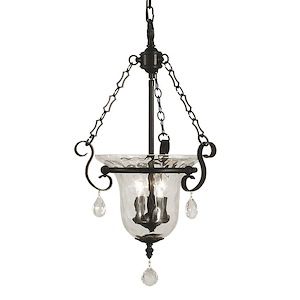 Carcassonne - 3 Light Foyer Chandelier-25.5 Inches Tall and 14 Inches Wide