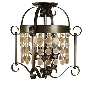 Naomi - 4 Light Flush/Semi-Flush Mount-16 Inches Tall and 15 Inches Wide