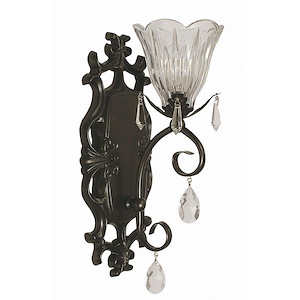 Liebestraum - 1 Light Wall Sconce-15 Inches Tall and 6 Inches Wide
