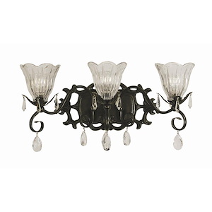 Liebestraum - 3 Light Wall Sconce-10.5 Inches Tall and 23 Inches Wide