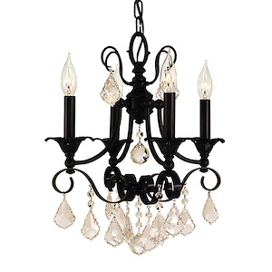 Liebestraum - 4 Light Mini Chandelier-18 Inches Tall and 14 Inches Wide