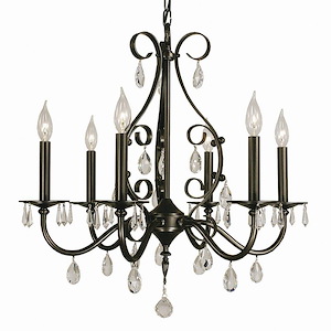 Liebestraum - 6 Light Dining Chandelier-24.5 Inches Tall and 24 Inches Wide - 1214643