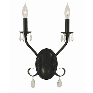 Liebestraum - 2 Light Wall Sconce-17 Inches Tall and 11 Inches Wide