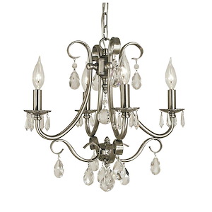 Liebestraum - 4 Light Mini Chandelier-16.5 Inches Tall and 17 Inches Wide