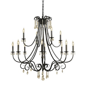 Liebestraum - 12 Light Foyer Chandelier-45 Inches Tall and 42 Inches Wide