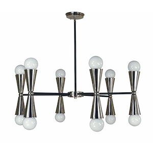 Equinox - 12 Light Dining Chandelier-13 Inches Tall and 32 Inches Wide - 1099996
