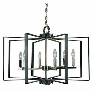 Camille - 6 Light Dining Chandelier-19 Inches Tall and 28 Inches Wide