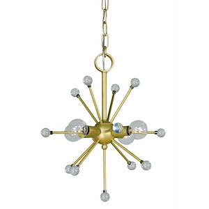 Supernova - 4 Light Chandelier-15 Inches Tall and 13 Inches Wide