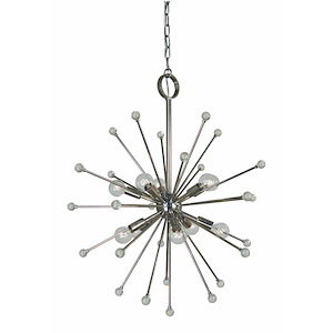 Supernova - 10 Light Chandelier-27 Inches Tall and 24 Inches Wide - 1100539