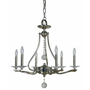 Allena - 6 Light Dining Chandelier-26 Inches Tall and 27 Inches Wide