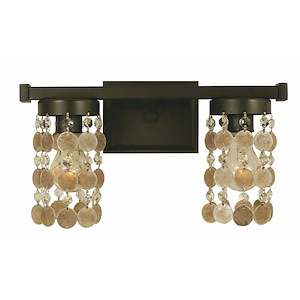 Naomi - 2 Light Wall Sconce-8.5 Inches Tall and 15 Inches Wide