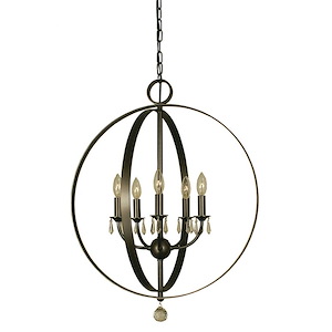 Constellation - 5 Light Dining Chandelier-27 Inches Tall and 22 Inches Wide - 1099972