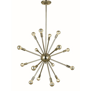 Simone - 16 Light Chandelier-26 Inches Tall and 30 Inches Wide