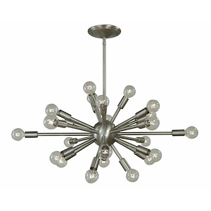 Simone - 24 Light Dining Chandelier-15 Inches Tall and 28 Inches Wide