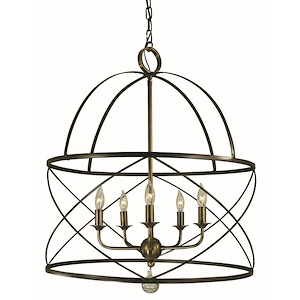 Nantucket - 5 Light Dining Chandelier-26 Inches Tall and 22 Inches Wide - 1100386