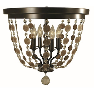 Naomi - 4 Light Flush Mount-14 Inches Tall and 15 Inches Wide