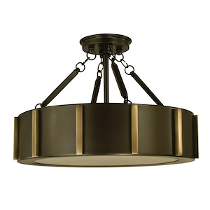 Pantheon - 4 Light Flush Mount-11 Inches Tall and 16 Inches Wide - 1100447