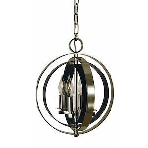 Constellation - 4 Light Pendant-14 Inches Tall and 11 Inches Wide