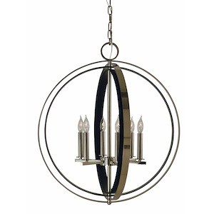 Constellation - 6 Light Dining Chandelier-25 Inches Tall and 23 Inches Wide - 1099973