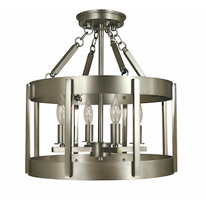 Pantheon - 4 Light Semi-Flush Mount-14.5 Inches Tall and 14 Inches Wide - 1100452