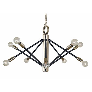 Felix - 10 Light Dining Chandelier-16 Inches Tall and 28 Inches Wide