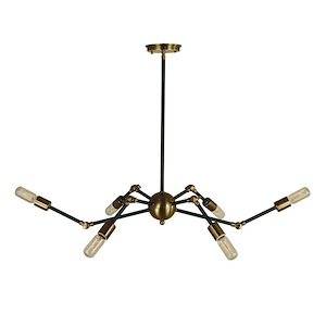 Felix - 6 Light Dining Chandelier-13 Inches Tall and 42 Inches Wide