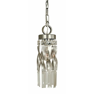 Adele - 1 Light Pendant-12.5 Inches Tall and 3.5 Inches Wide