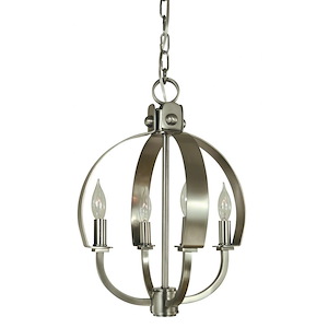 Luna - 4 Light Chandelier-17 Inches Tall and 12 Inches Wide