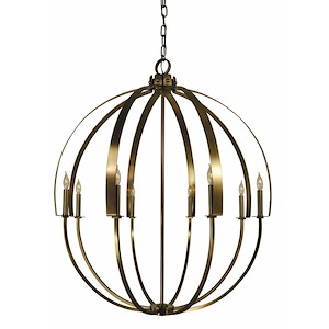 Luna - 8 Light Chandelier-43 Inches Tall and 36 Inches Wide