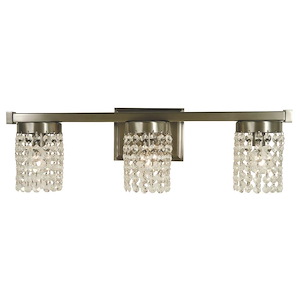 Gemini - 3 Light Wall Sconce-7 Inches Tall and 22 Inches Wide