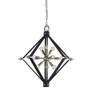Axis - 11 Light Dining Chandelier-28 Inches Tall and 27 Inches Wide