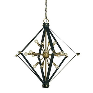 Axis - 16 Light Foyer Chandelier-38 Inches Tall and 37 Inches Wide