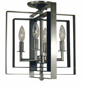 Symmetry - 4 Light Flush/Semi-Flush Mount-12 Inches Tall and 14 Inches Wide - 1100545