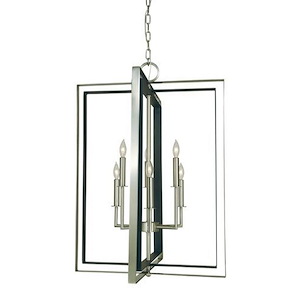 Symmetry - 6 Light Dining Chandelier-31 Inches Tall and 22 Inches Wide