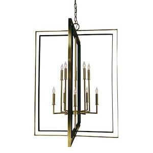Symmetry - 10 Light Foyer Chandelier-45 Inches Tall and 33 Inches Wide - 1100544