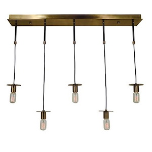 Juliette - 5 Light Island Chandelier-5.5 Inches Tall and 40 Inches Wide